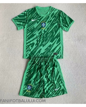 Brazilia Portarii Echipament de Fotbal Replică Copa America 2024 Copii Acasa (+ Șorturi)